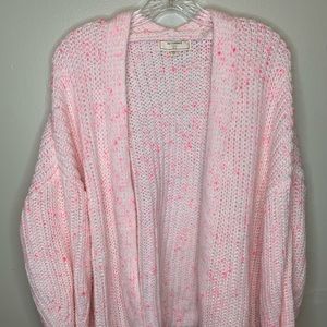 3X Knit Pink Cardigan Plus Size